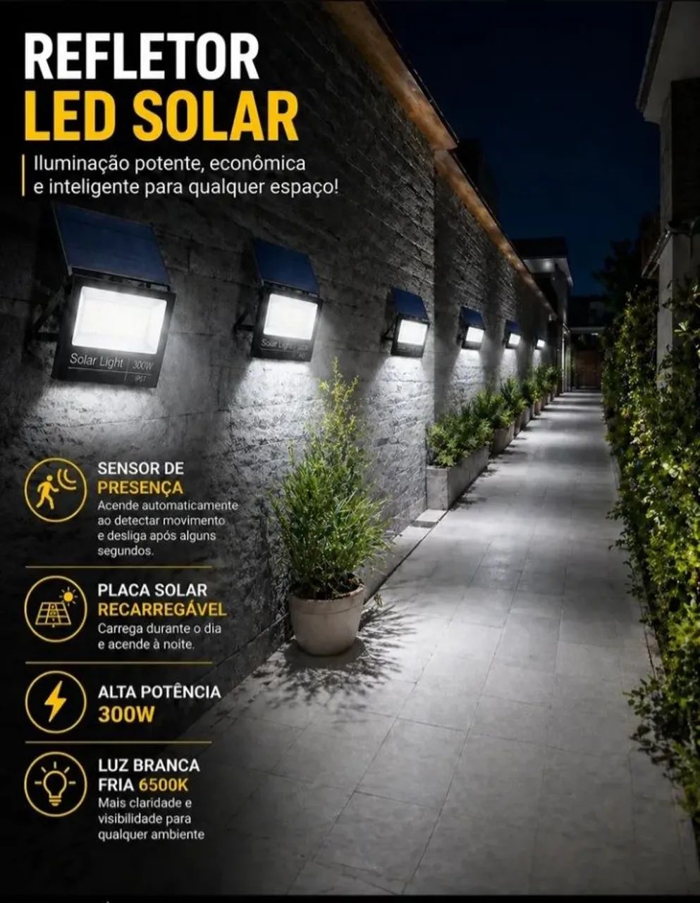 Refletor solar 300w dobravel  - Foto 5