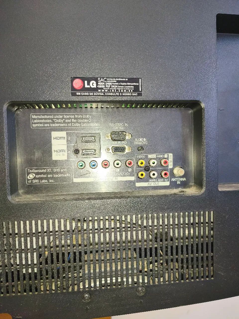 TV LCD LG 42 polegadas  42LH30FR  não tem conversor integrado - Foto 2