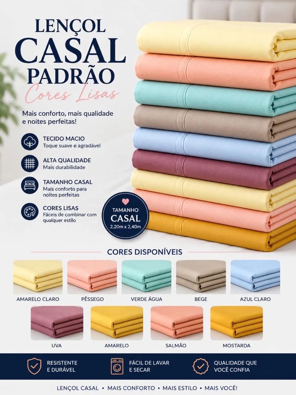 Lençol malha 100% algodão  - Foto 5