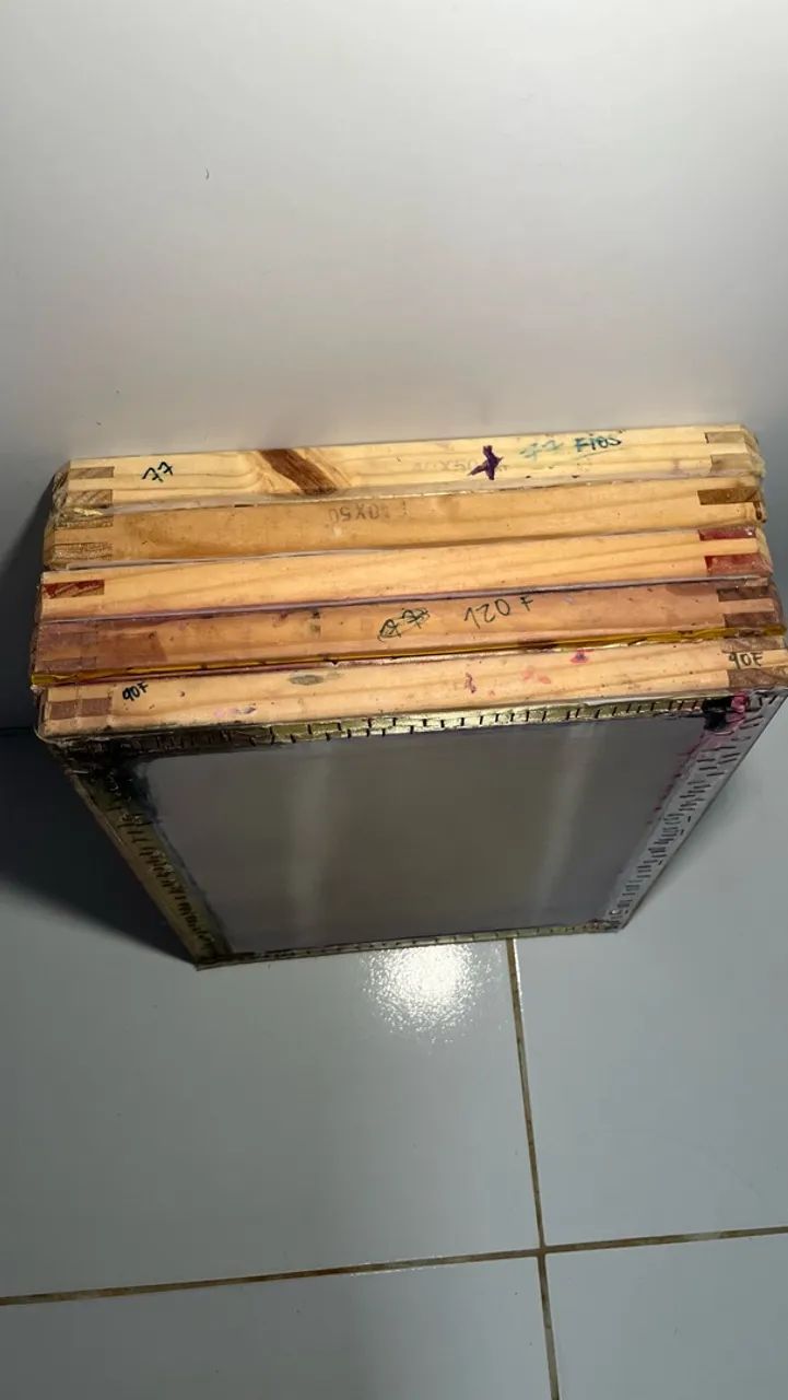 Kit 5 Telas de Serigrafia Prontas pra Estampar - Foto 3