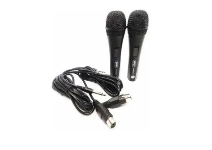 Kit 2 Microfones Knup Kp-m0015 Dinâmico Com Fio 3 Metros P10. Novo, sem uso. - Foto 2