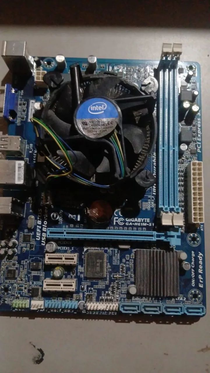 Kit placa mãe i3 2100 e fonte 250w