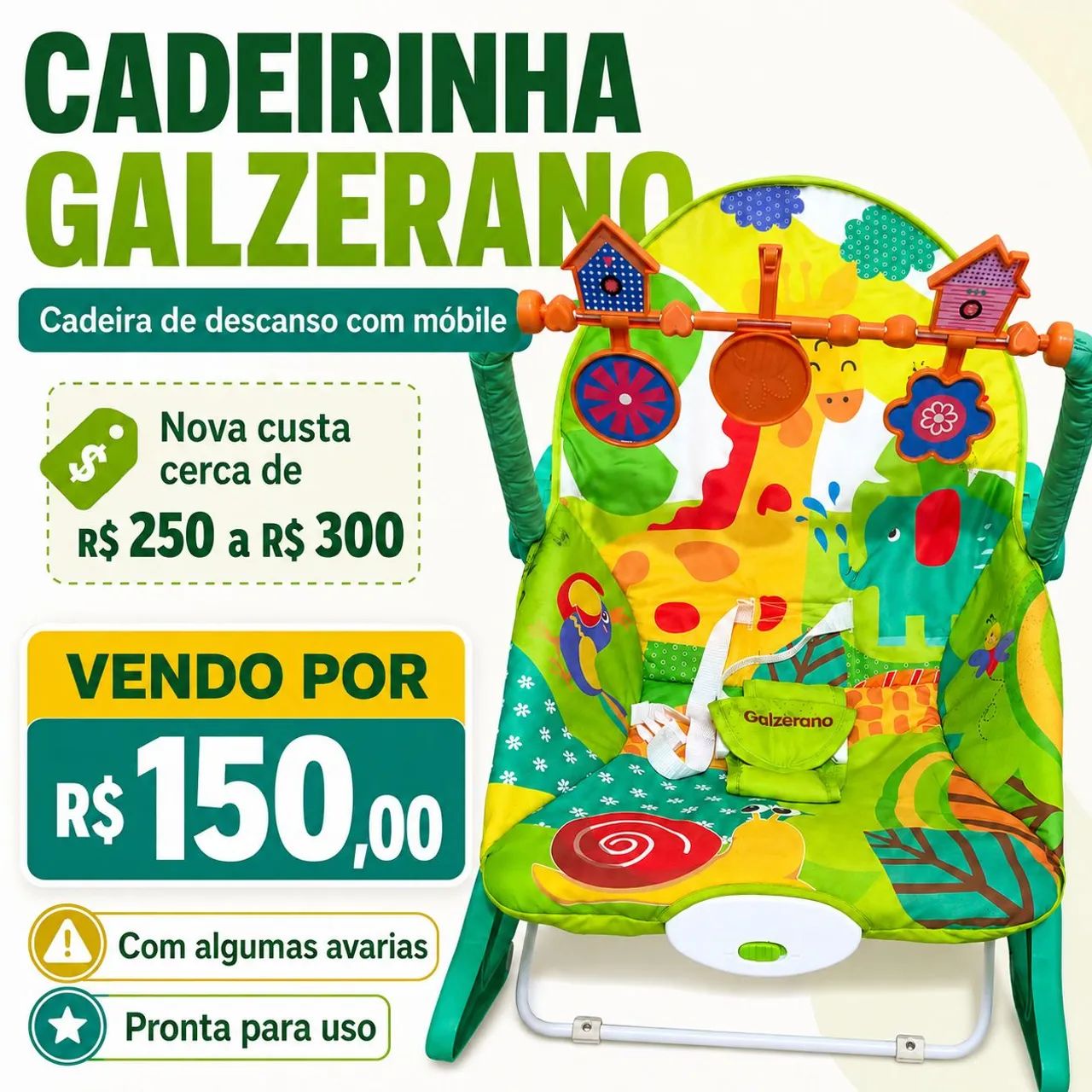 Cadeirinha descanso Galzerano 