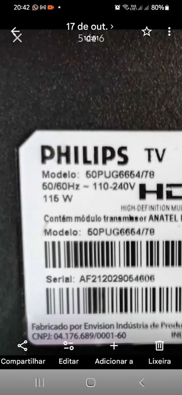 Tv smart philips 50pol - Foto 2