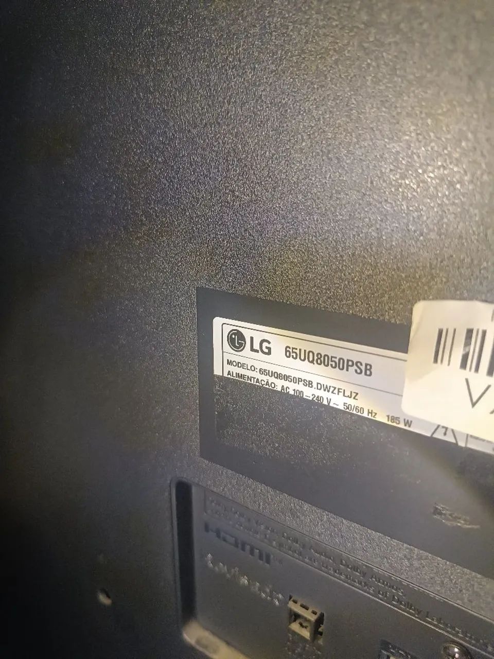 TV LG 65 Polegadas 4K (Modelo 65UQ8050PSB) - Tela Quebrada / Retirada de Peças  - Foto 4