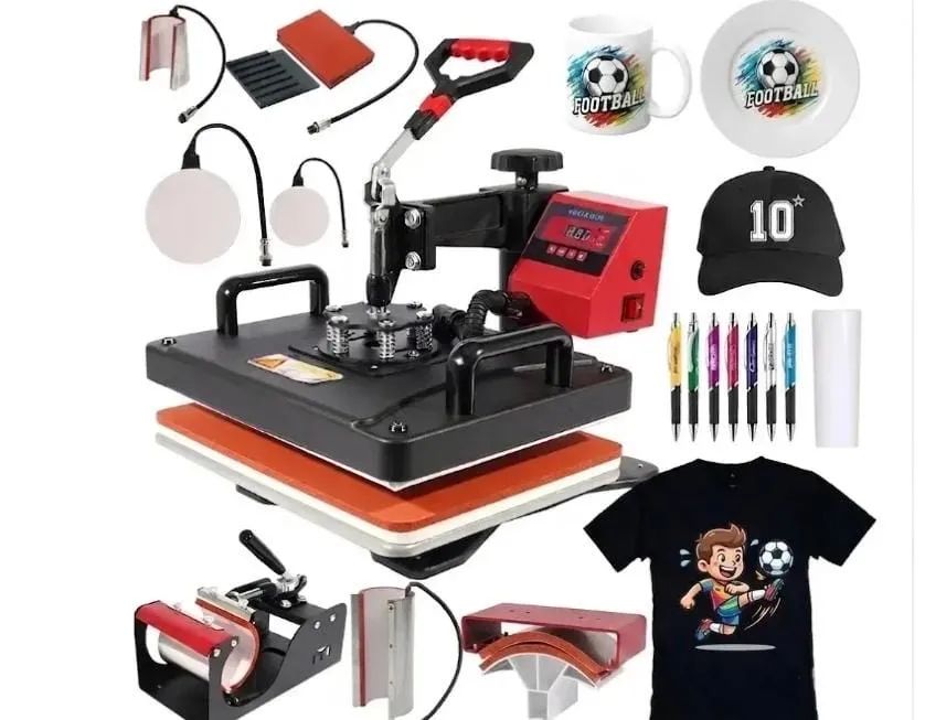 Prensa Térmica 8x1 - Estampas