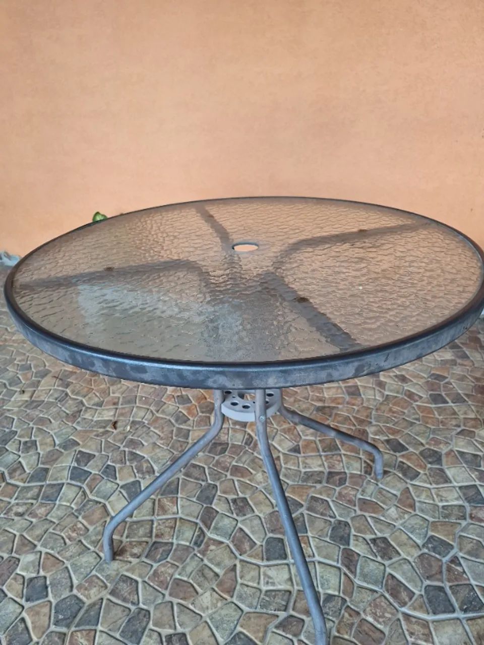 mesa redonda de vidro para terraço - Foto 2