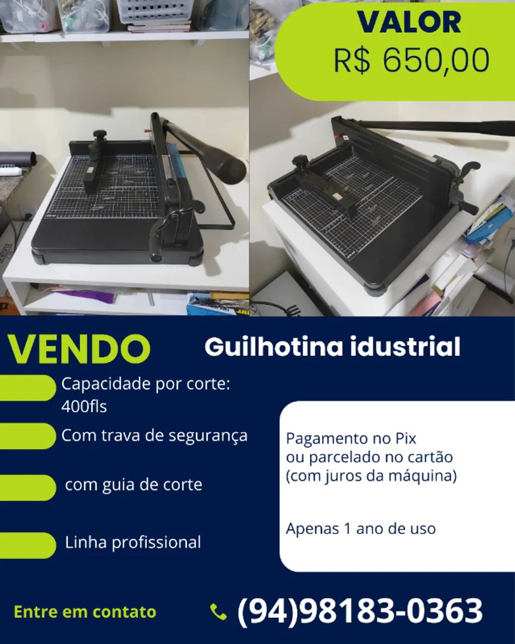 GUILHOTINA INDUSTRIAL