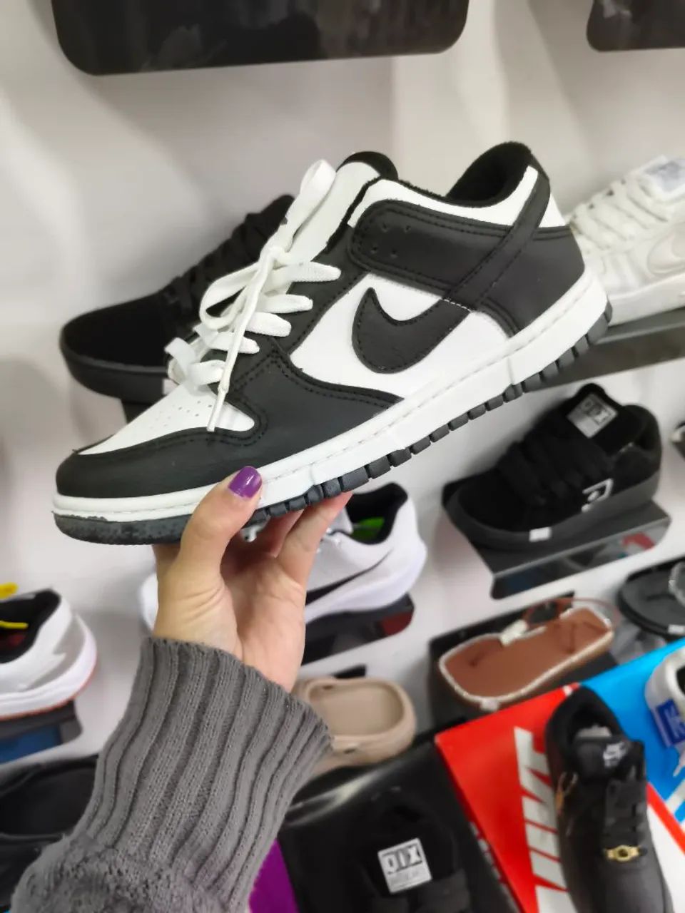 TENIS NIKE DUNK PANDA PRETO BRANCO - Foto 2