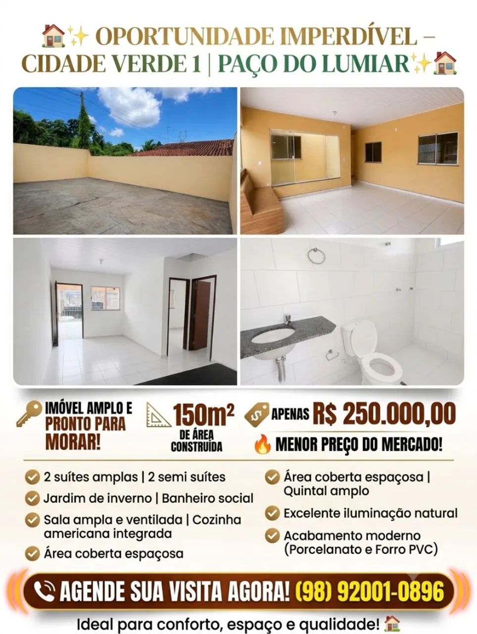 Casa no Residencial Cidade Verde 1 