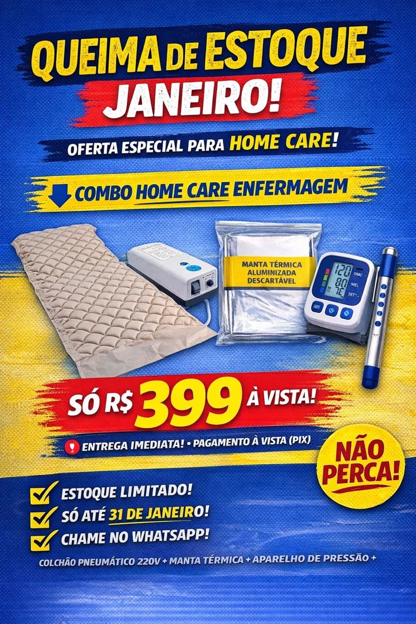 Kit home care para pacientes acamados 