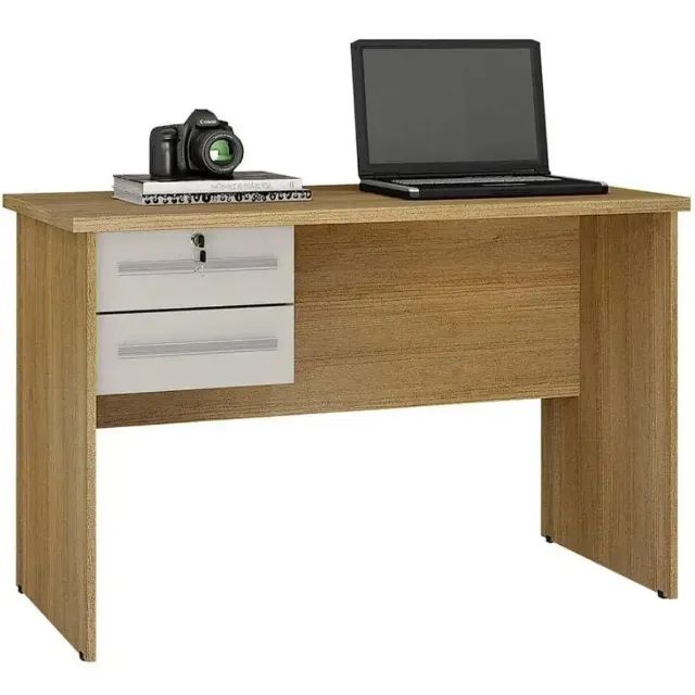 Mesa de Computador Byte Escrivaninha 2 Gavetas Valdemóveis - Foto 3