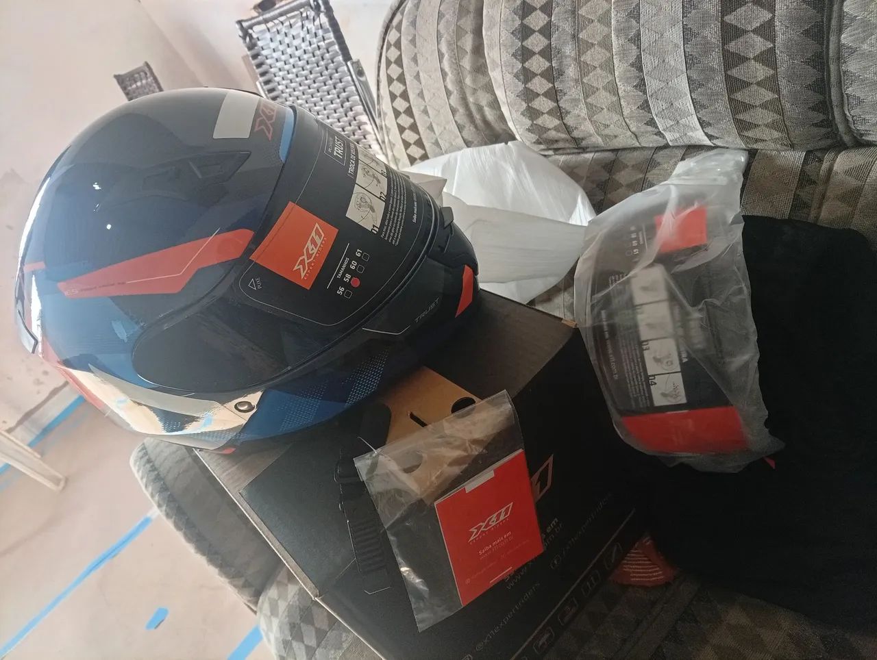 Capacete novo número 58 - Foto 2