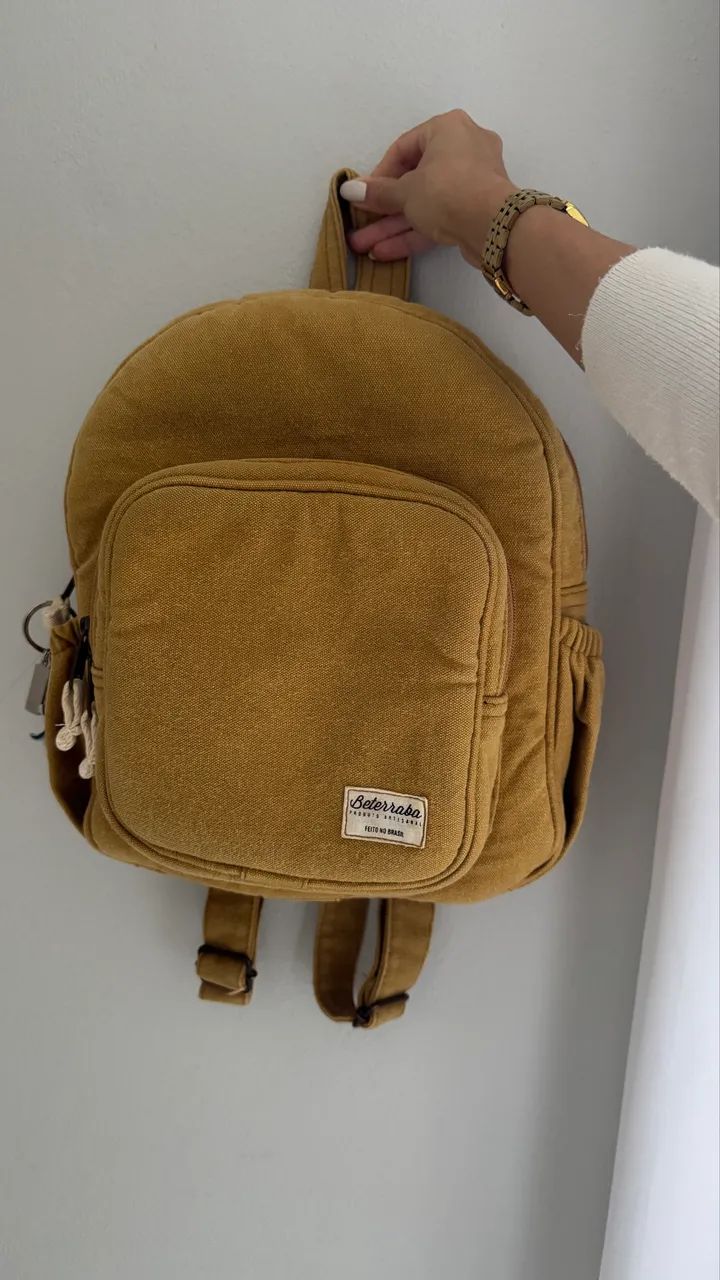 Mochila Beterraba Infantil Mostarda