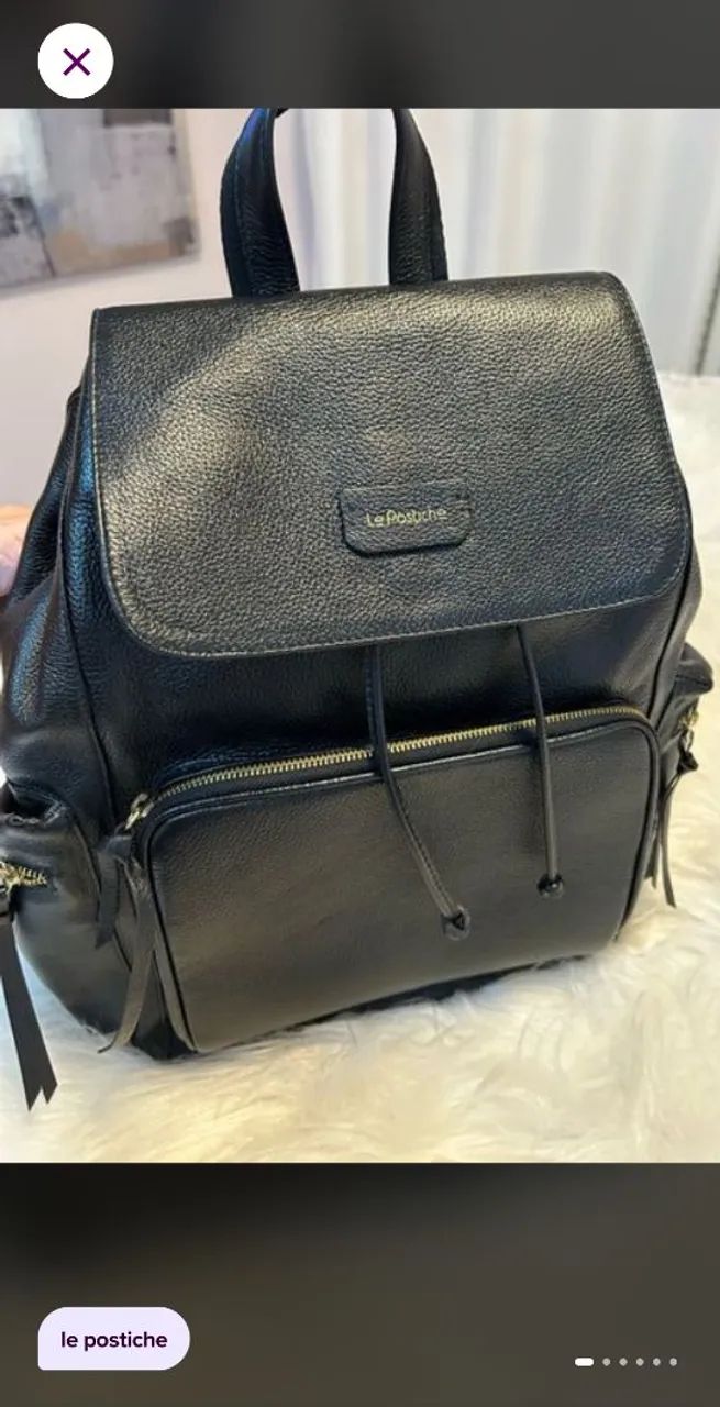 Mochila Original Couro Le Postiche 