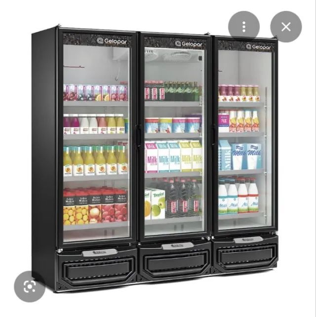 NZ. EXPOSITOR REFRIGERADO 1450 LITROS 3 PORTAS GELOPAR