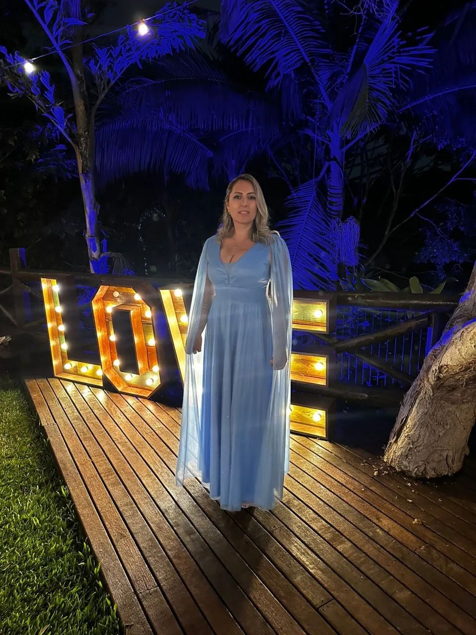 Vestido de festa azul serenity  - Foto 2