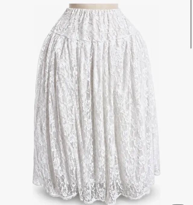 Conjunto branco ou saia de renda  - Foto 2