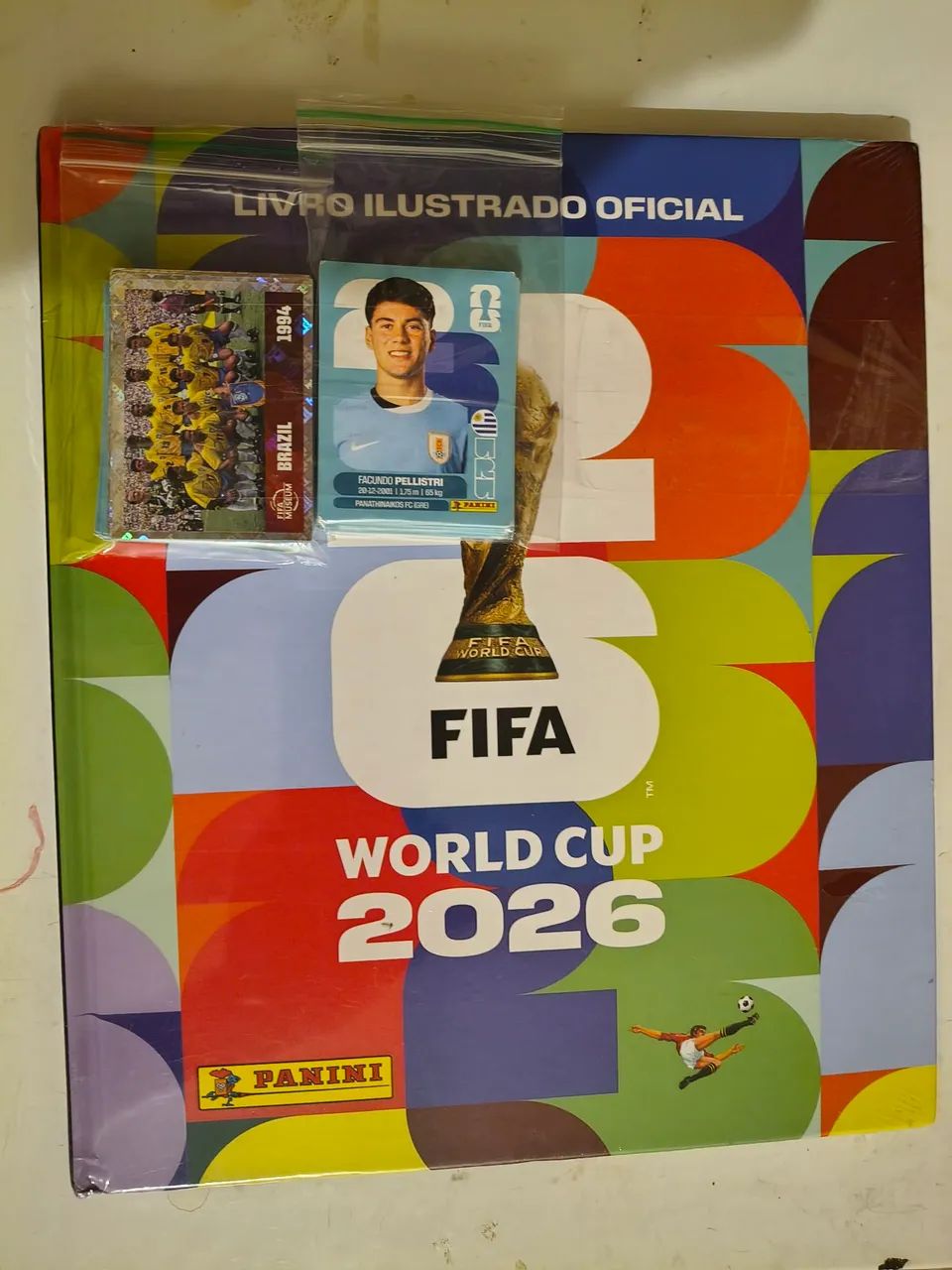 100 figurinhas avulsas copa 2026 com álbum capa dura - Foto 2