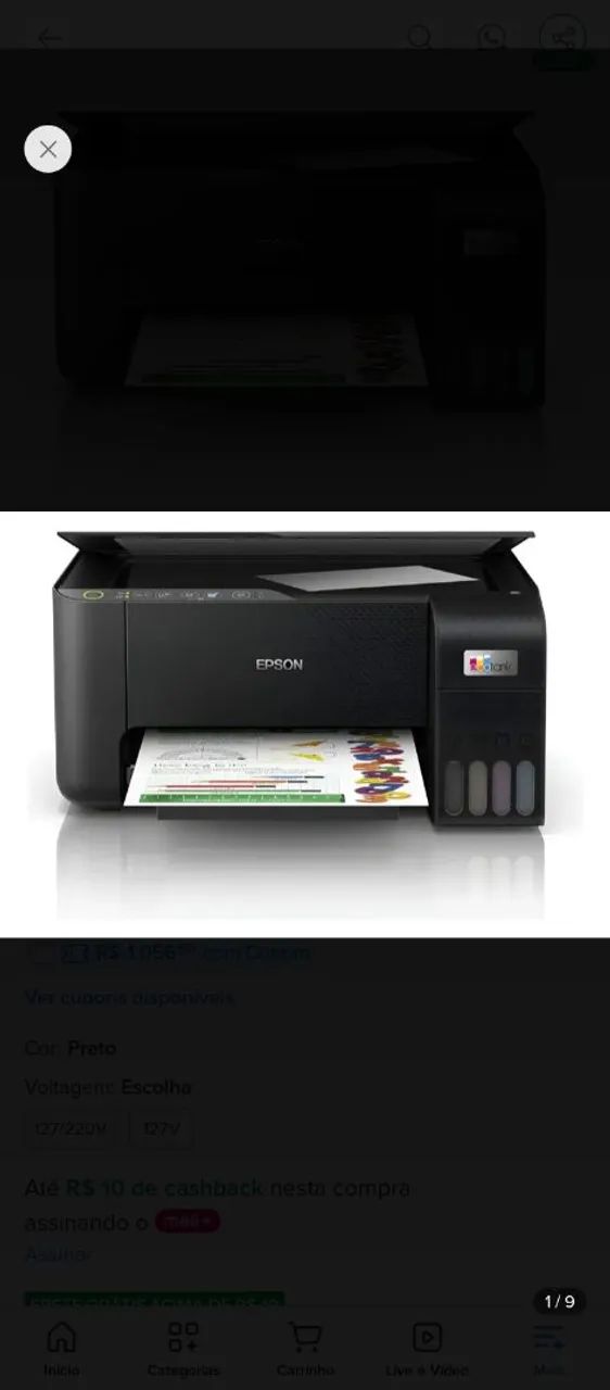 Epson EcoTank L3250 usada, em perfeito estado! - Foto 3