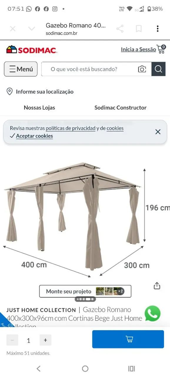 Pergolado , Gazebo romano - Foto 2