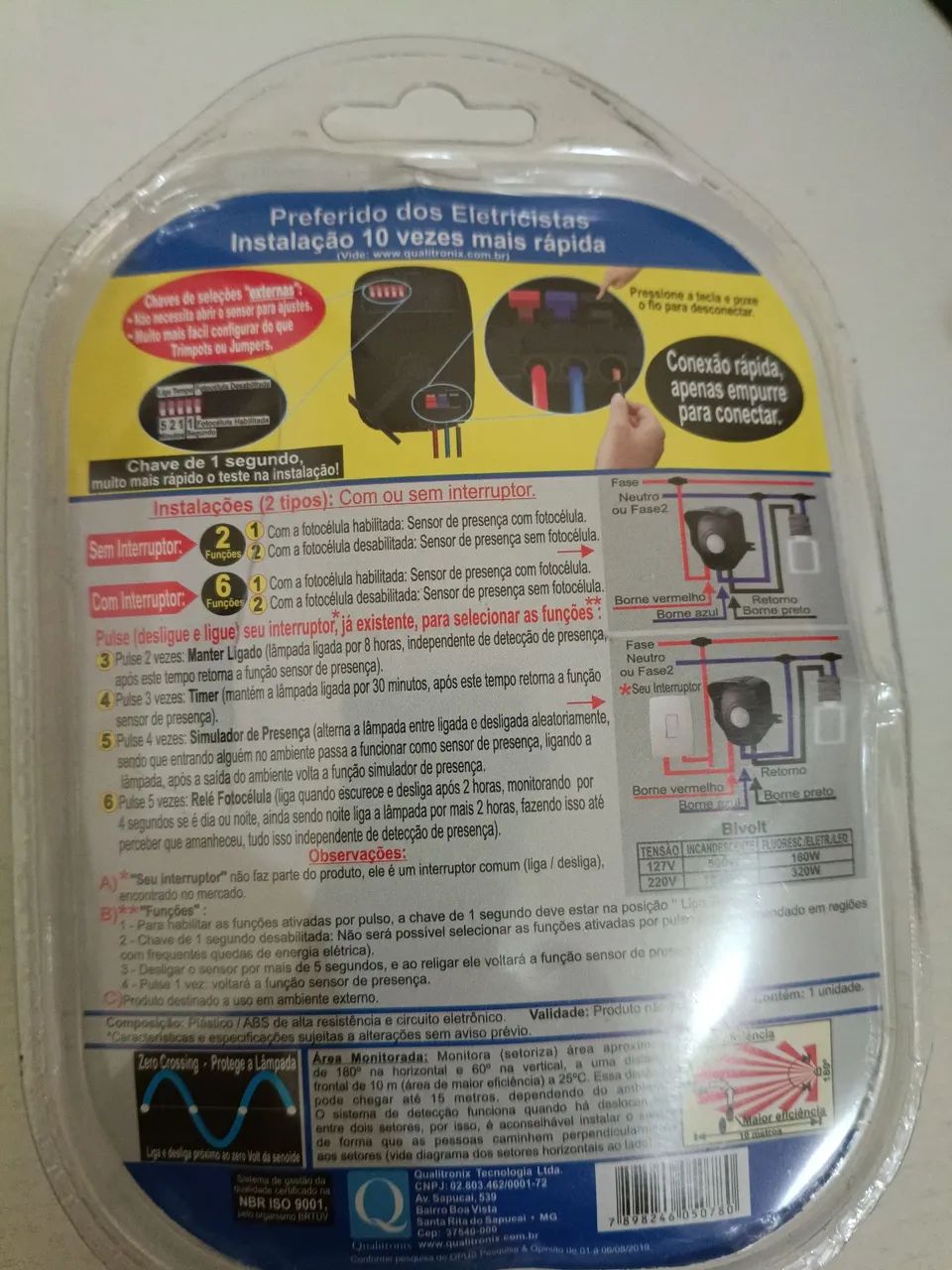 Sensor de presença multifuncional qualitronix - Foto 2