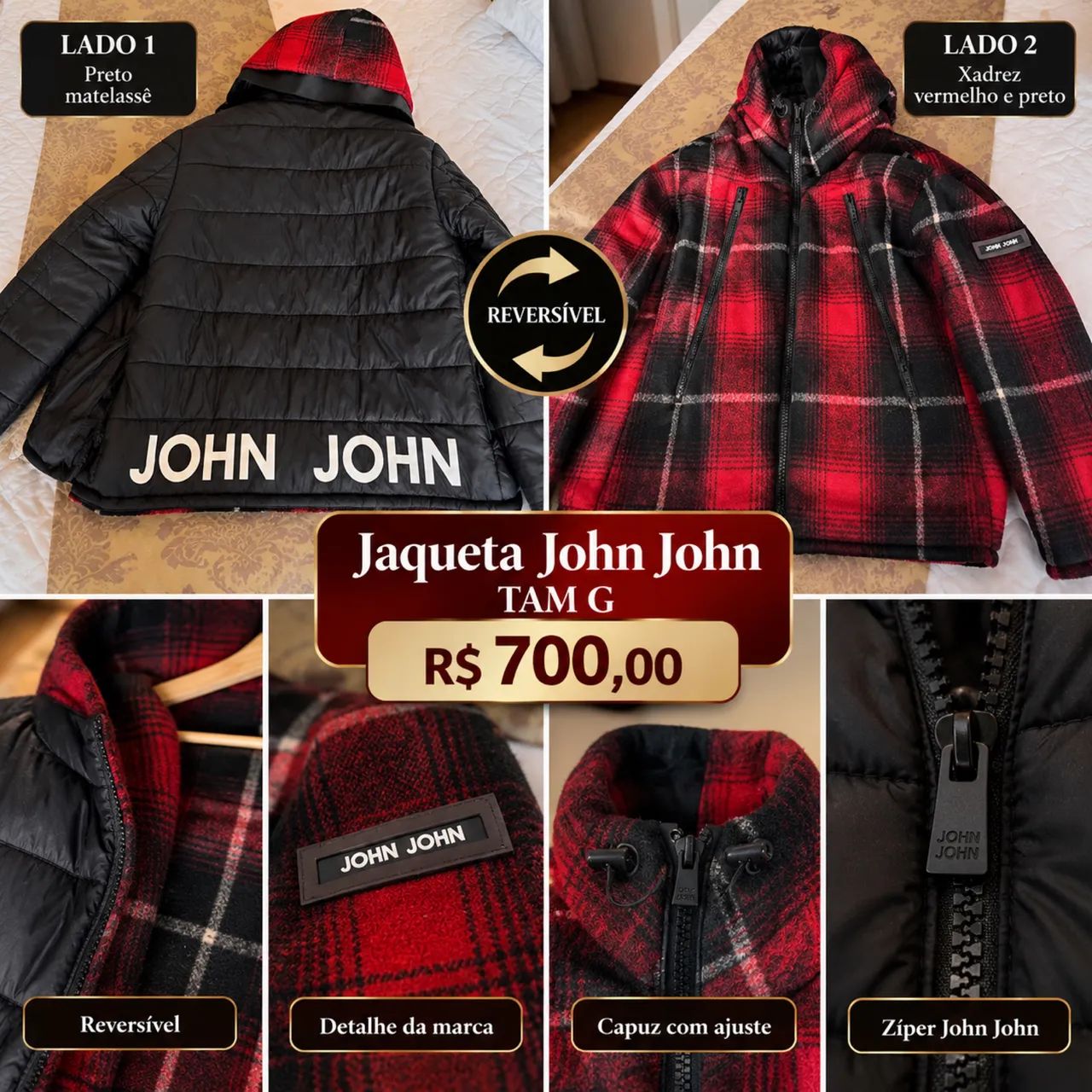 Jaquetas originais Jonh Jonh e Osklen  - Foto 3