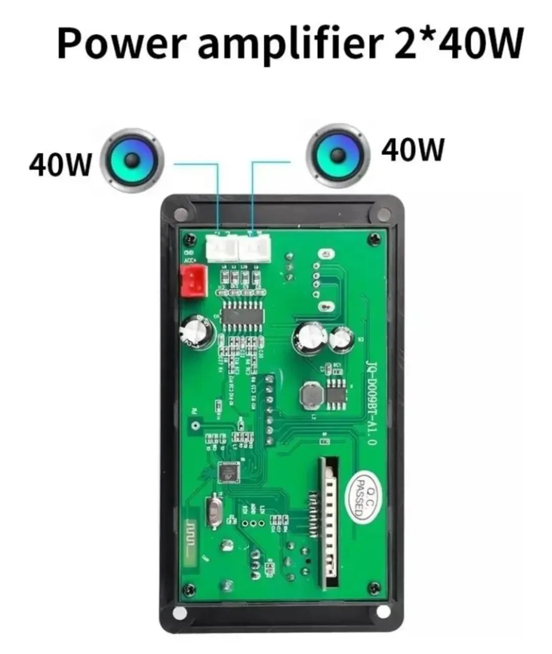 Placa Decodificadora Amplificada Usb Bluetooth 5.0<br>80w 2x40w Usb Bluetooth P2 - Foto 3