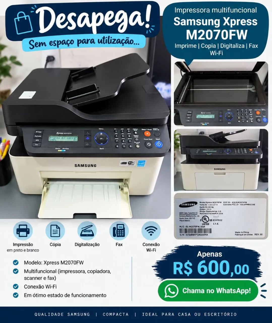 Impressora multifuncional