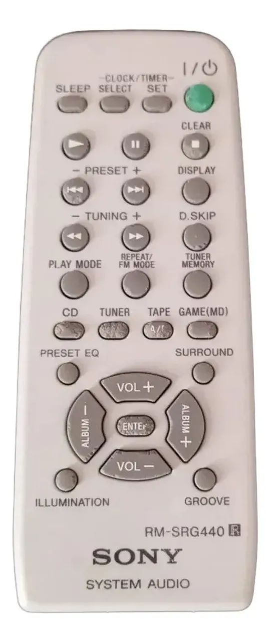 Controle Remoto Original Sony Mod. Rm - Srg440 # (Usado)