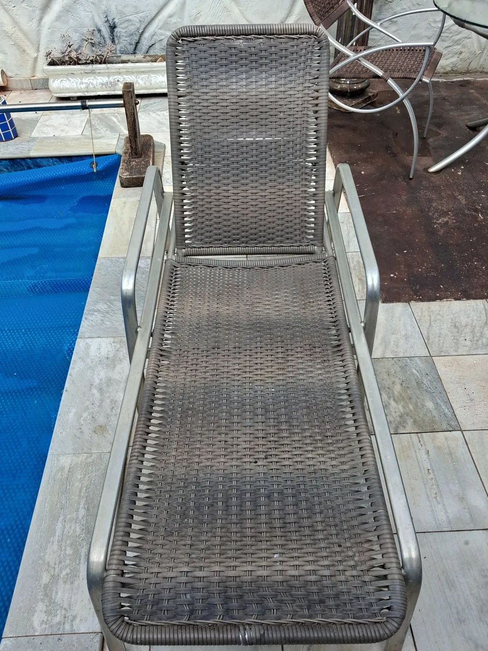 Espreguiçadeira  em alumínio. - Foto 2