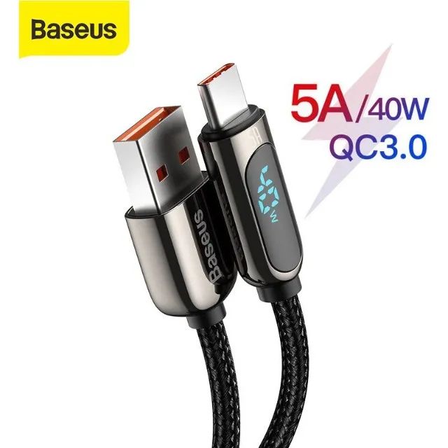 Cabo USB Tipo-C Baseus 40W 2 metros - Foto 2