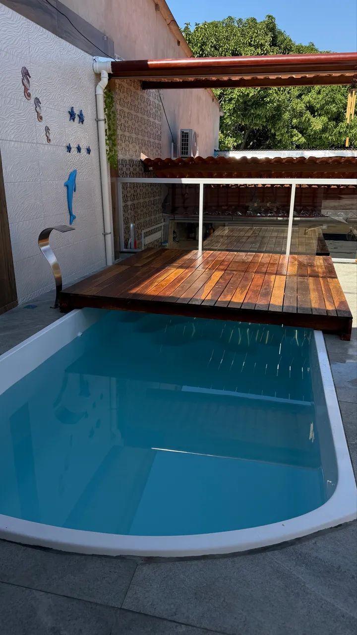 Deck em madeira para piscina  - Foto 2