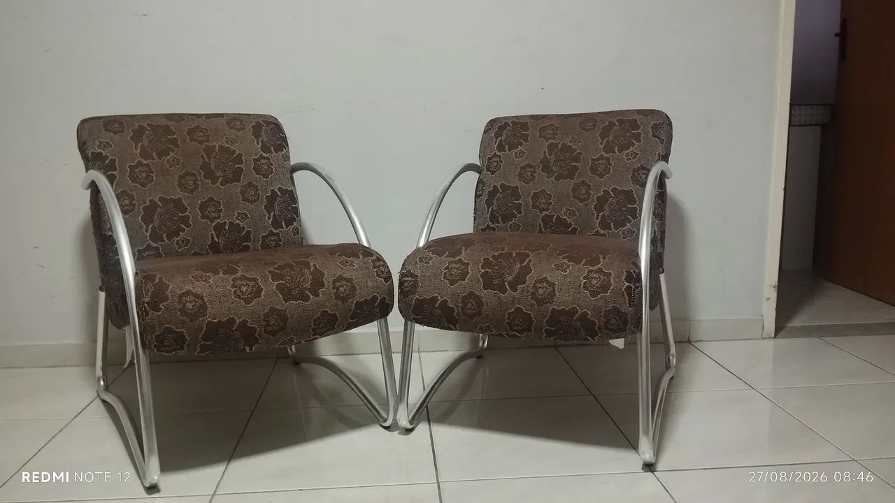 Kit de 2 poltronas decorativas para sala de star  - Foto 2