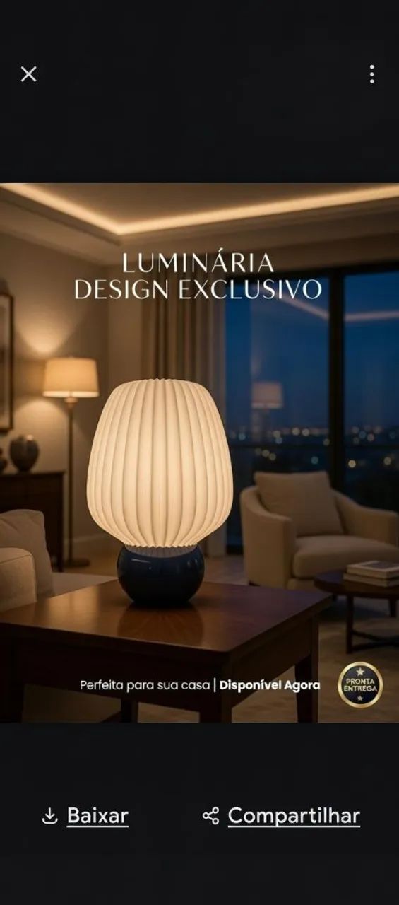 Luminária luxuosa nova - Foto 4