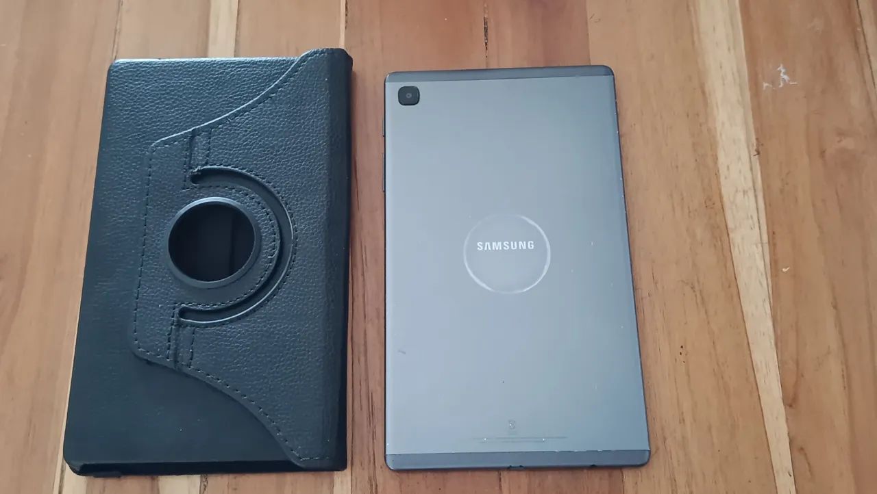Tablet Samsung A7 lite + capa protetora (possui entrada para chip) - Foto 4