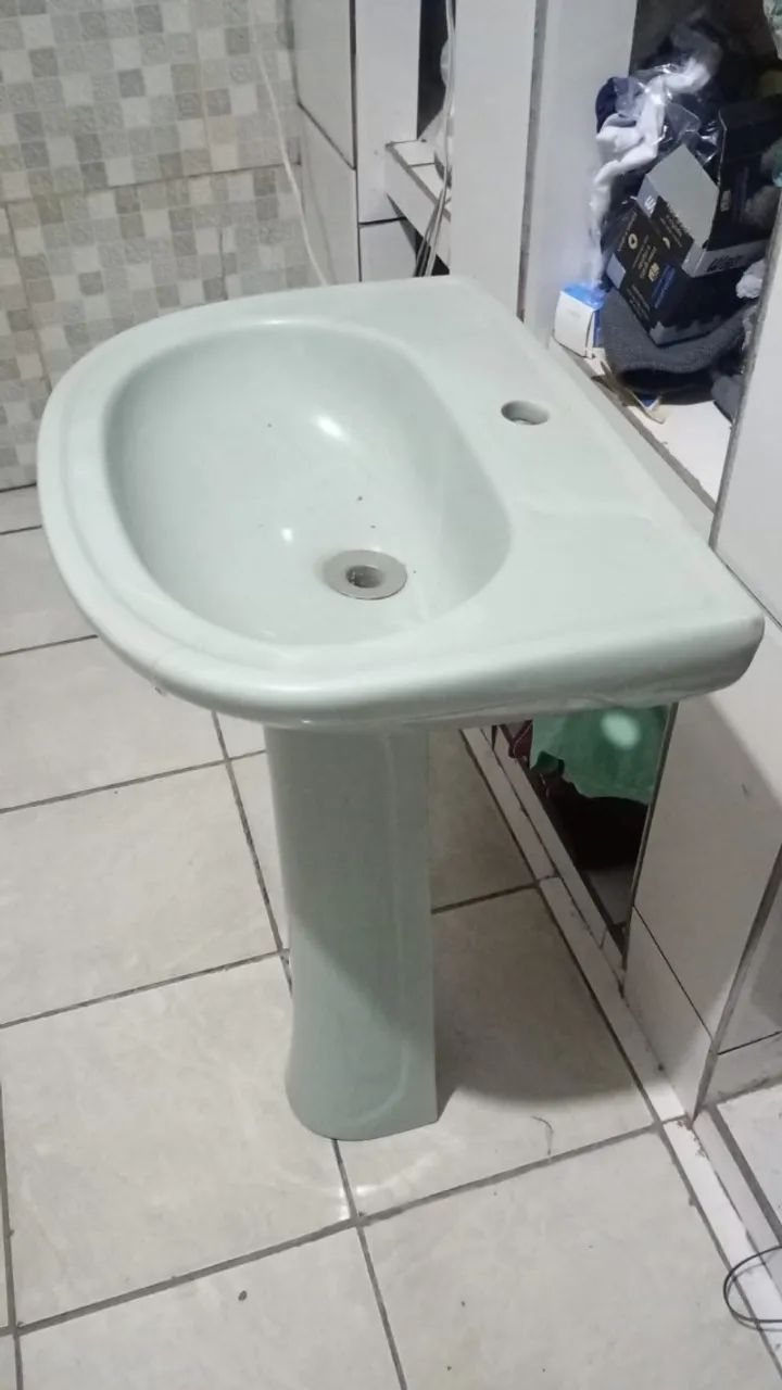 Integrated Column Kitchen Sink 47x38.5 cm