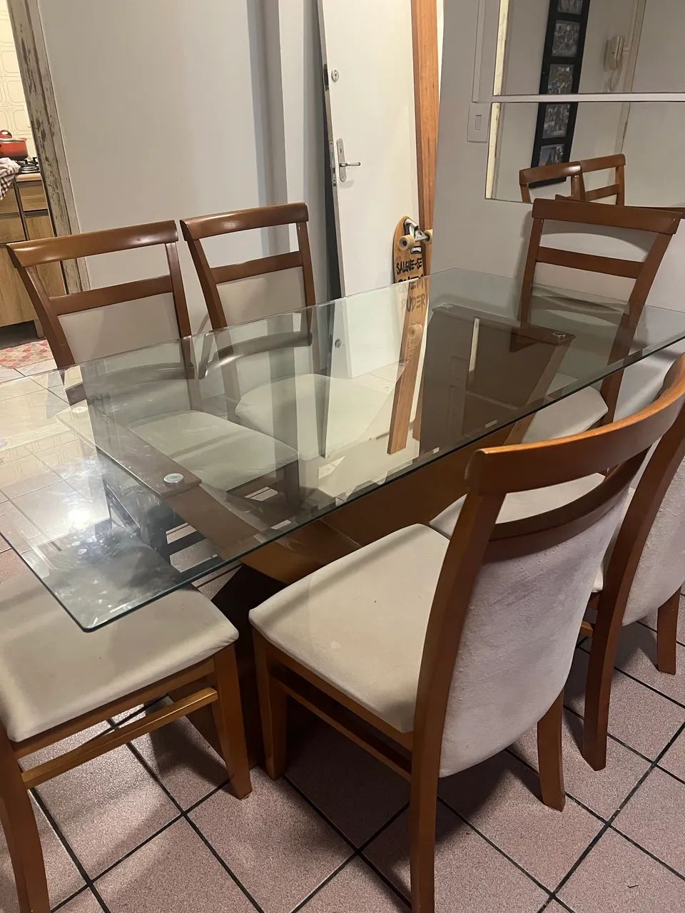 Vendo mesa de jantar 6 lugares  - Foto 4