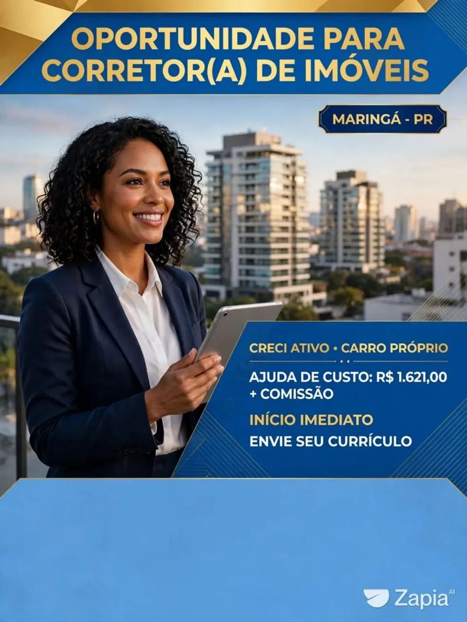 VAGA: CORRETOR(A) DE IMÓVEIS | MARINGÁ/PR