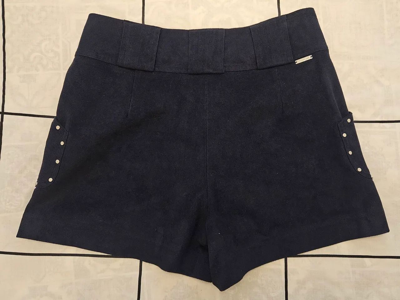 Short Le Lis Blanc suede azul marinho - Foto 3