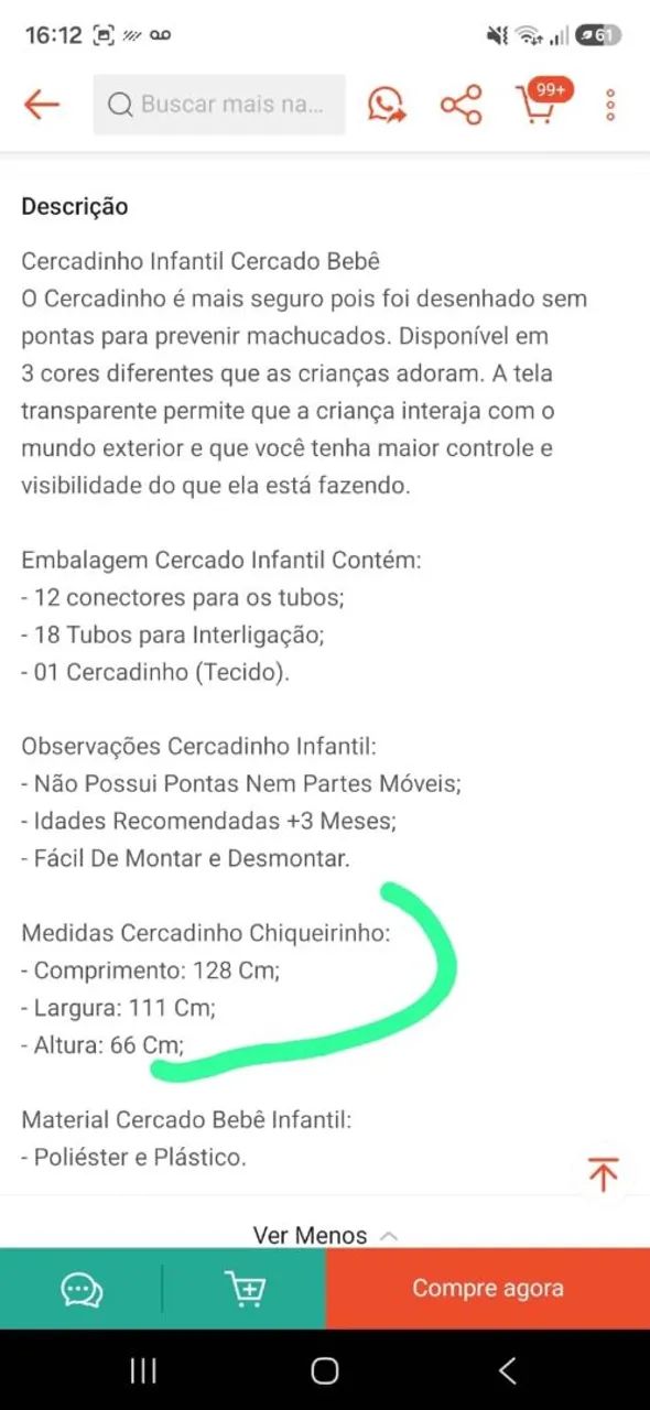 Cercadinho de bebê  - Foto 2