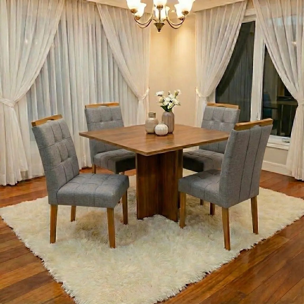 Mesa Salinas 1.00m  com 4 Cadeiras Sophia - Entrega Rápida - Foto 2
