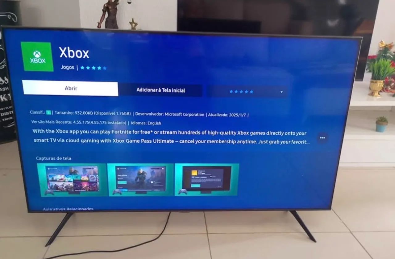 Telão 75 Samsung 3 em 1, Xbox, smart tv, Samsung tv plus , Alexa , Bluetooth hdr série 8 - Foto 4