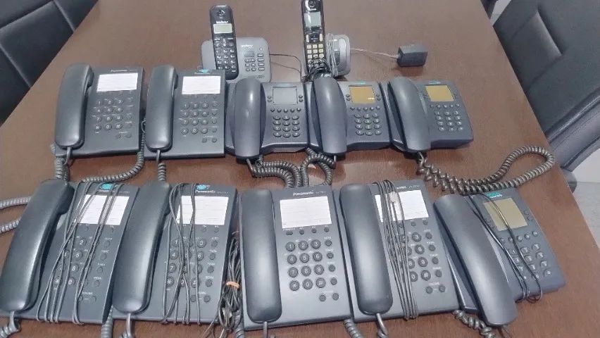 Kits de 12 telefones fixos e sem fio - Foto 5