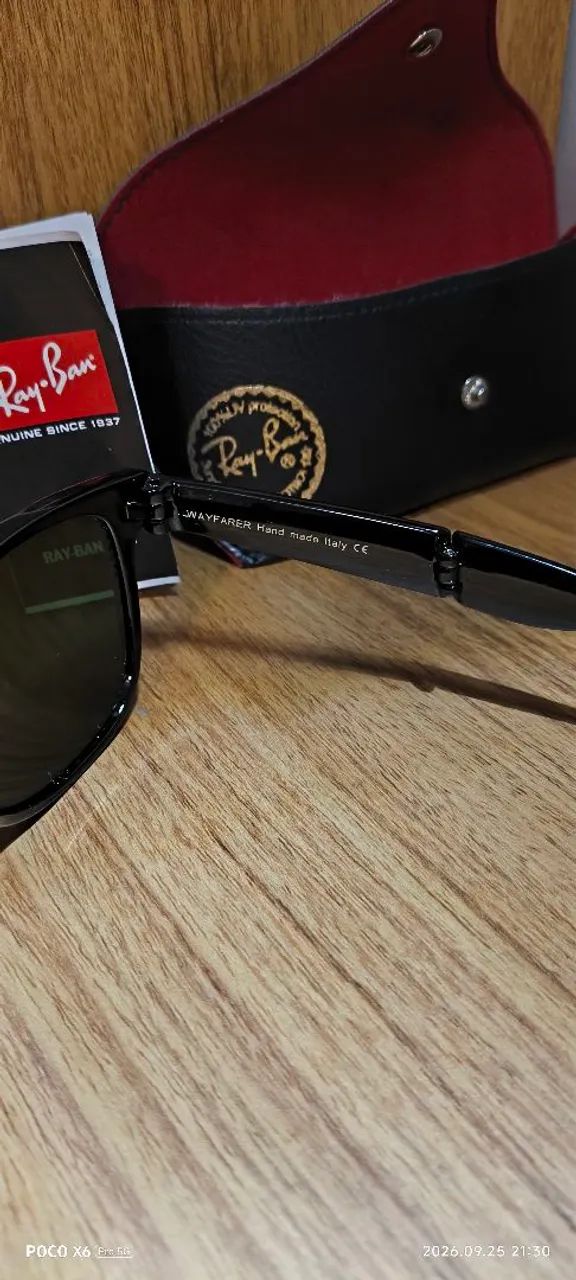 Óculos rb4105 folding wayfarer - Foto 4