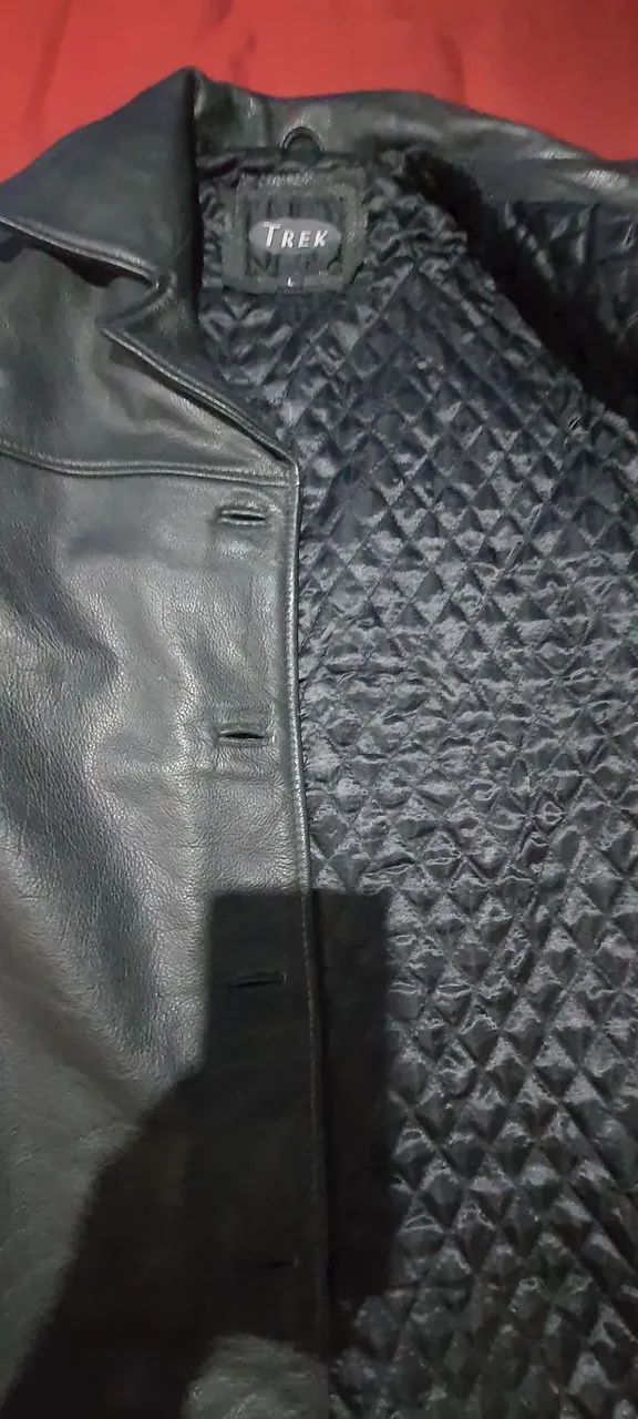 Jaqueta masculina de couro legítimo  - Foto 4