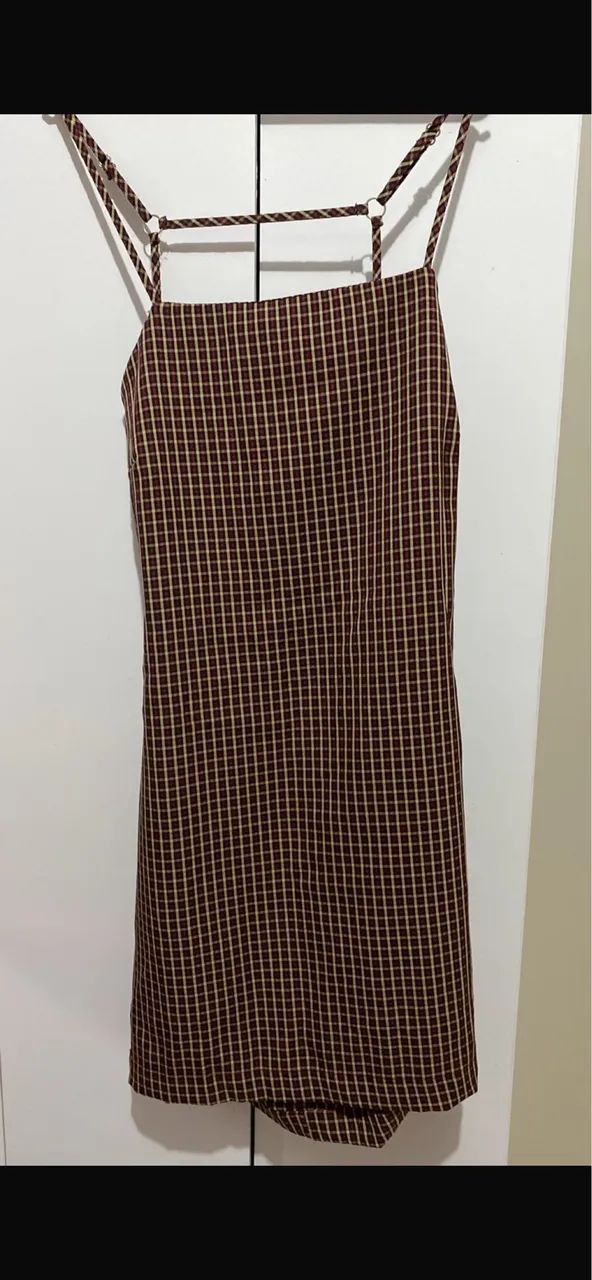 Vestido quadriculado 