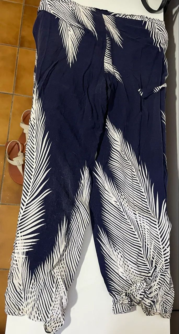 Calça envelope estampada 