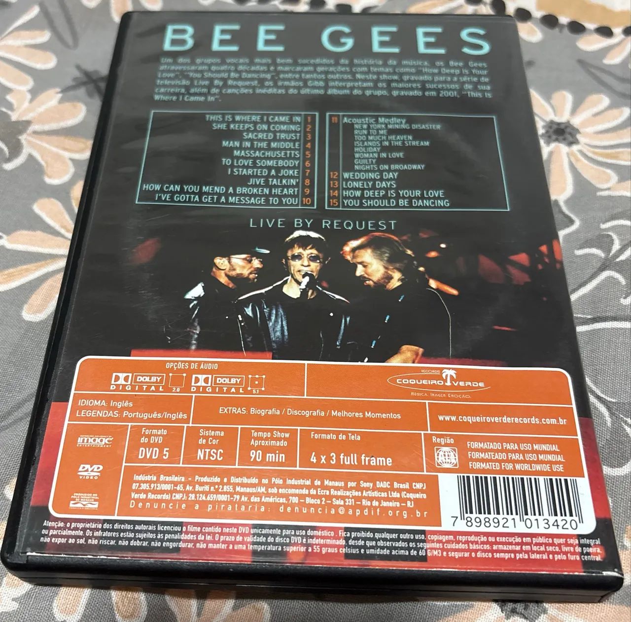 DVD Bee Gees - Live By Request - Show Ao Vivo - Original