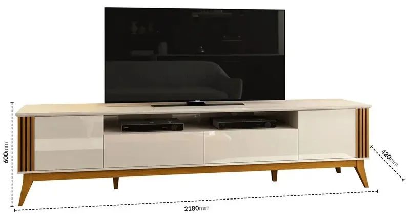 Rack para TV ate 75 Morgan  - Vellari Moveis - Foto 2